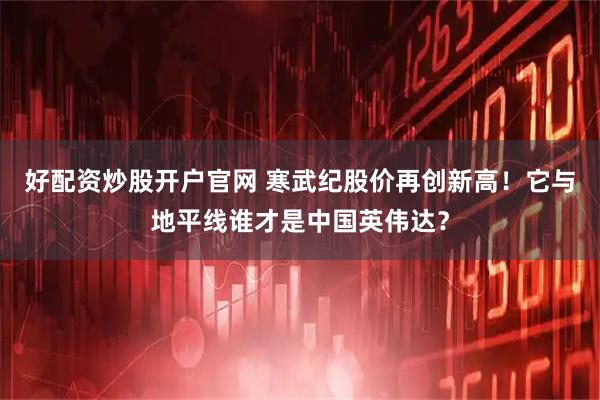 好配资炒股开户官网 寒武纪股价再创新高！它与地平线谁才是中国英伟达？